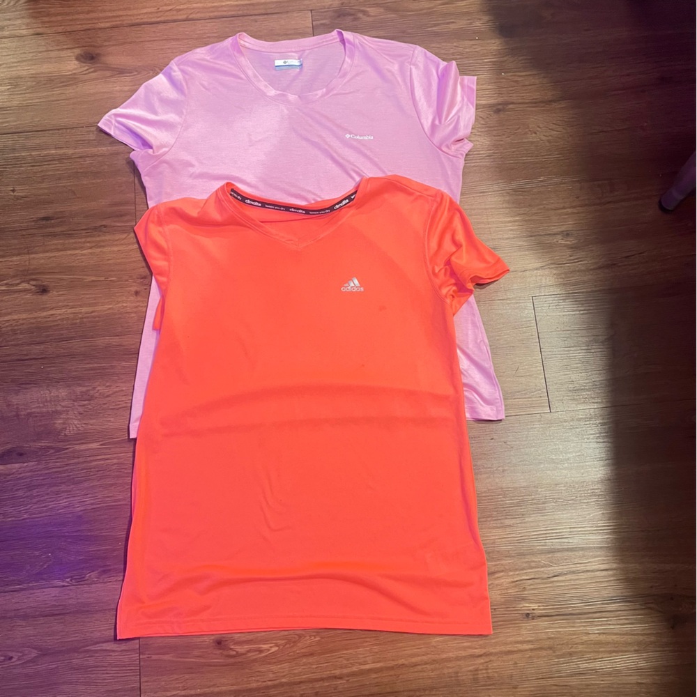 Columbia and Adidas climate shirts